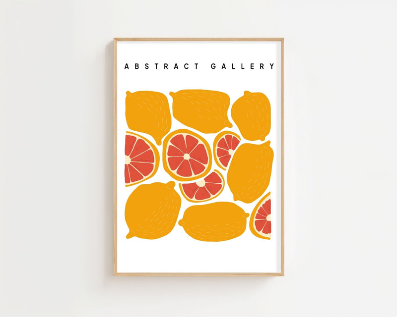 Sunny Citrus Gallery Plakat - 21 x 29.7 cm - Nellastore