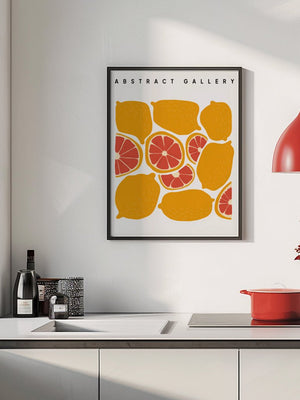 Sunny Citrus Gallery Plakat - 21 x 29.7 cm - Nellastore