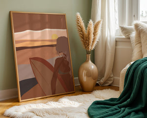 Sunset Board Drift Plakat - 21 x 29.7 cm (A4) - Nellastore