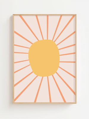 Sunshine Glow Plakat - 21 x 29.7 cm (A4) - Nellastore