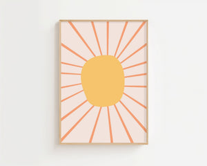 Sunshine Glow Plakat - 21 x 29.7 cm (A4) - Nellastore