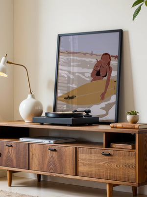 Surf Chill Lavender Plakat - 21 x 29.7 cm (A4) - Nellastore
