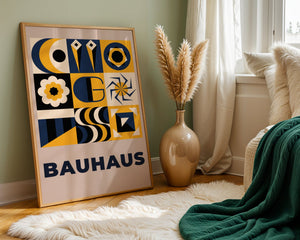 Symbol Grid Bauhaus Plakat - 21 x 29.7 cm - Nellastore