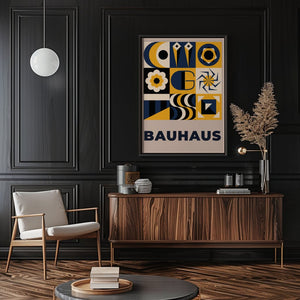 Symbol Grid Bauhaus Plakat - 21 x 29.7 cm - Nellastore
