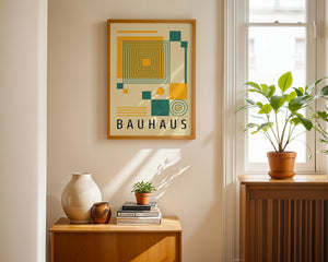 Symmetric Peak Bauhaus Plakat - 21 x 29.7 cm - Nellastore