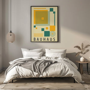 Symmetric Peak Bauhaus Plakat - 21 x 29.7 cm - Nellastore