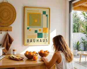 Symmetric Peak Bauhaus Plakat - 21 x 29.7 cm - Nellastore
