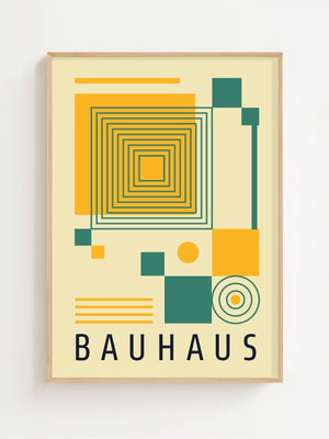 Symmetric Peak Bauhaus Plakat - 21 x 29.7 cm - Nellastore