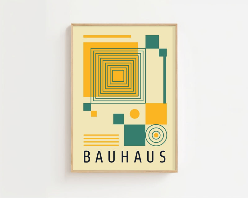 Symmetric Peak Bauhaus Plakat - 21 x 29.7 cm - Nellastore