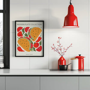 Taco Plate Collection Plakat - 21 x 29.7 cm - Nellastore