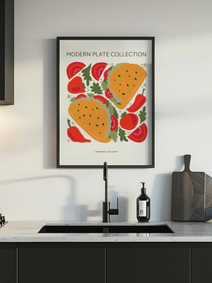 Taco Plate Collection Plakat - 21 x 29.7 cm - Nellastore
