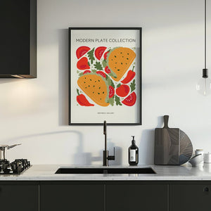 Taco Plate Collection Plakat - 21 x 29.7 cm - Nellastore