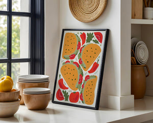 Taco Spread Plakat - 21 x 29.7 cm - Nellastore