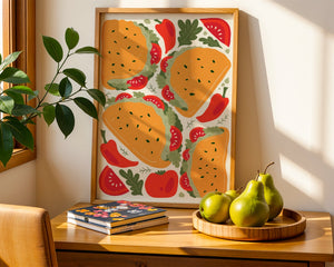 Taco Spread Plakat - 21 x 29.7 cm - Nellastore