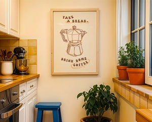 Take a Break Espresso Plakat - 21 x 29.7 cm - Nellastore