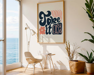 Take It Easy Plakat - 21 x 29.7 cm - Nellastore