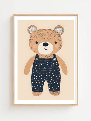 Teddy Bear Plakat - 21 x 29.7 cm (A4) - Nellastore