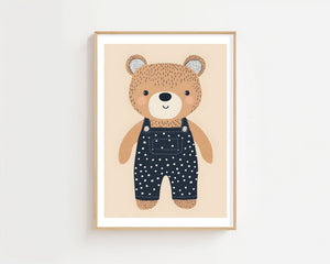 Teddy Bear Plakat - 21 x 29.7 cm (A4) - Nellastore
