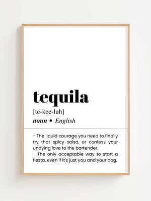 Tequila Plakat - 21 x 29.7 cm (A4) - Nellastore
