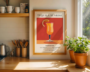 Tequila Sunrise Plakat - 21 x 29.7 cm (A4) - Nellastore