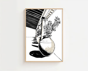 Terrace Vase Plakat - 21 x 29.7 cm - Nellastore