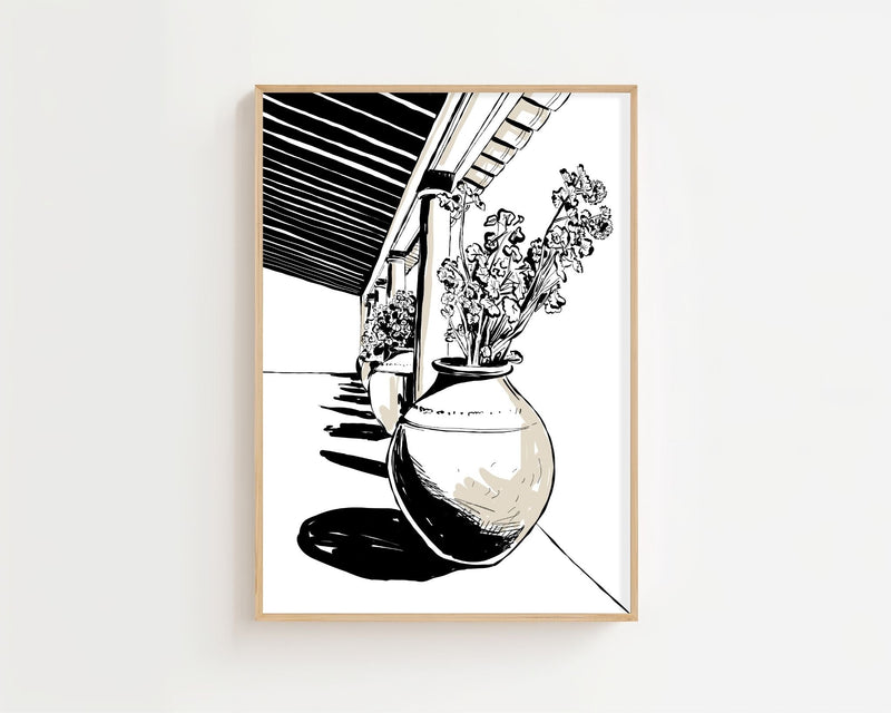 Terrace Vase Plakat - 21 x 29.7 cm - Nellastore