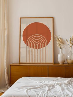Terracotta Rainbow Arc Plakat - 21 x 29.7 cm - Nellastore