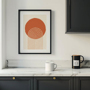 Terracotta Rainbow Arc Plakat - 21 x 29.7 cm - Nellastore