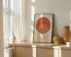 Terracotta Rainbow Arc Plakat - 21 x 29.7 cm - Nellastore