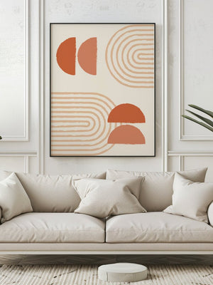 Textured Geometry Bauhaus Plakat - 21 x 29.7 cm - Nellastore