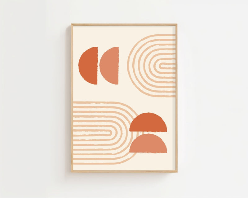 Textured Geometry Bauhaus Plakat - 21 x 29.7 cm - Nellastore