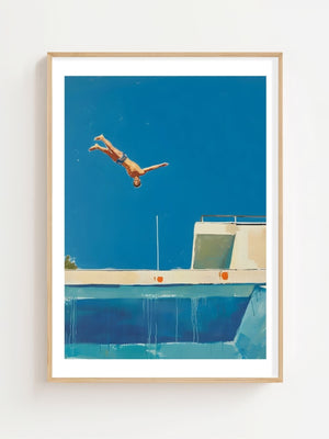 The Diver Plakat - 21 x 29.7 cm (A4) - Nellastore