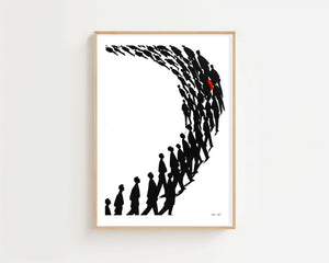 The Procession Plakat - 21 x 29.7 cm (A4) - Nellastore