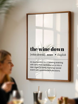The Wine Down Plakat - 21 x 29.7 cm (A4) - Nellastore