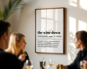 The Wine Down Plakat - 21 x 29.7 cm (A4) - Nellastore