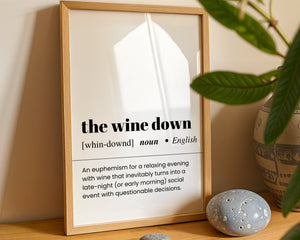 The Wine Down Plakat - 21 x 29.7 cm (A4) - Nellastore