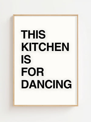 This Kitchen Is For Dancing Plakat - 21 x 29.7 cm (A4) - Nellastore