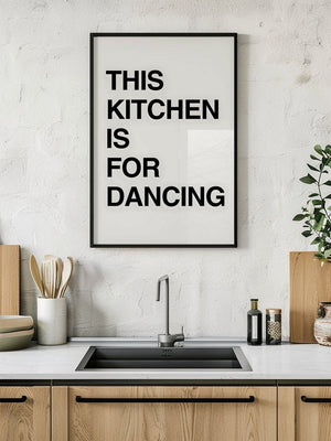 This Kitchen Is For Dancing Plakat - 21 x 29.7 cm (A4) - Nellastore