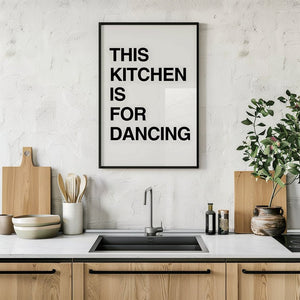 This Kitchen Is For Dancing Plakat - 21 x 29.7 cm (A4) - Nellastore