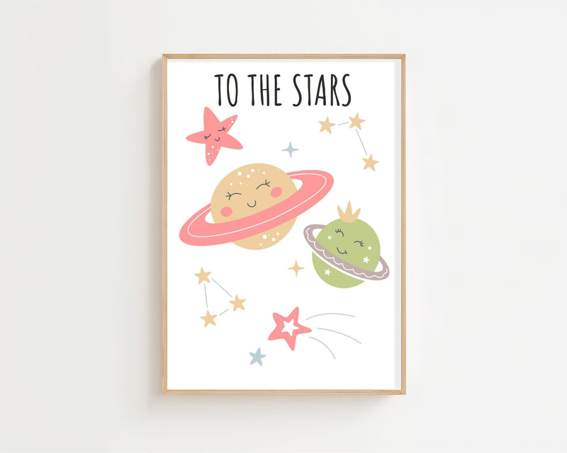 To The Stars Plakat - 21 x 29.7 cm (A4) - Nellastore