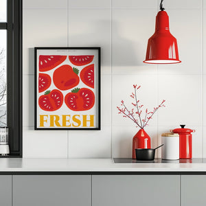 Tomato Morning Market Plakat - 21 x 29.7 cm - Nellastore