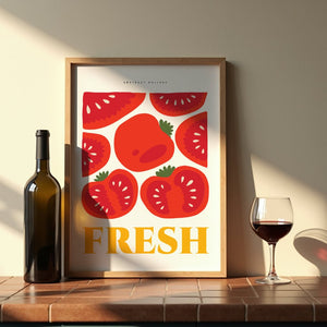 Tomato Morning Market Plakat - 21 x 29.7 cm - Nellastore