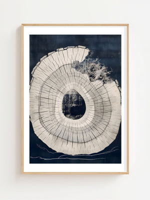 Tree Ring Close Up Plakat - 21 x 29.7 cm (A4) - Nellastore