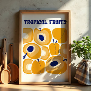 Tropical Apricot Market Plakat - 21 x 29.7 cm - Nellastore