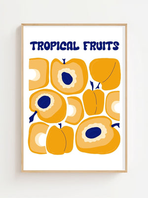 Tropical Apricot Market Plakat - 21 x 29.7 cm - Nellastore