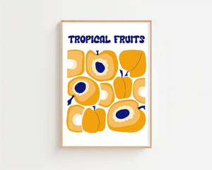 Tropical Apricot Market Plakat - 21 x 29.7 cm - Nellastore