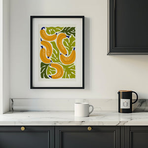 Tropical Banana Leaf Plakat - 21 x 29.7 cm - Nellastore