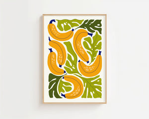 Tropical Banana Leaf Plakat - 21 x 29.7 cm - Nellastore