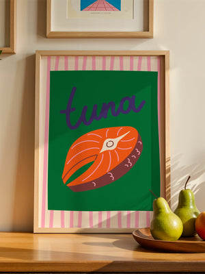 Tuna Filet Plakat - 21 x 29.7 cm - Nellastore