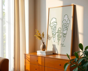 Twin Cones Sketch Plakat - 21 x 29.7 cm - Nellastore